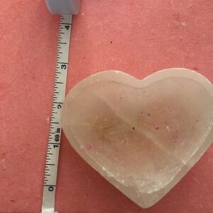 Heart selenite crystal bowl